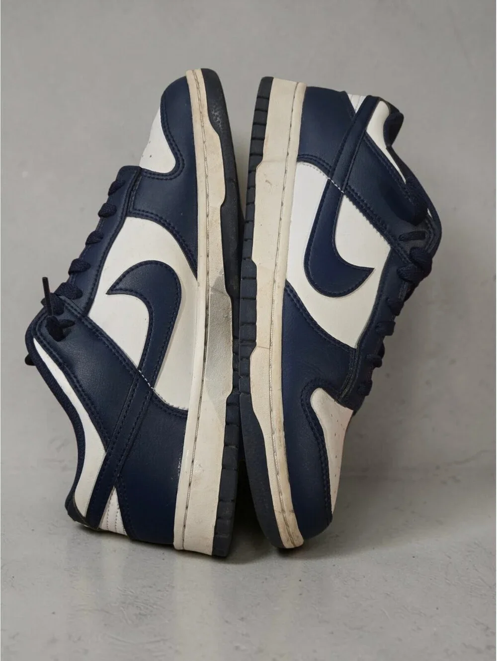 Nike Dunk Low Midnight Navy HF5441-107 Men's 10 White Blue no Box